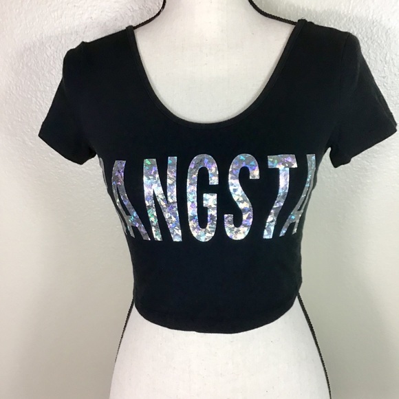 Forever 21 Tops - Forever 21 Gangsta Crop Top -Super Cute!